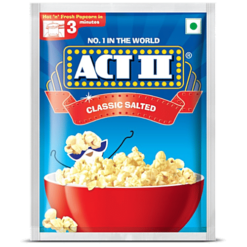 ACT II Classic Salted Instant Popcorn, 37.5 g
