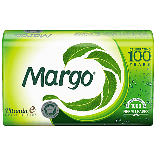 Margo Original Neem Soap With Goodness Of 1000 Neem Leaves, 100 g Pouch