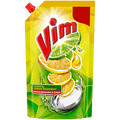 Vim Lemon Dishwash Liquid Gel, 130 ml Pouch