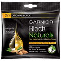Garnier Black Naturals Hair Colour, 20 ml + 20 g Shade 2, Original Black