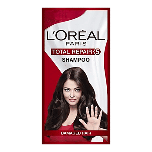 5 Sachet of ₹4 L'Oreal Paris Shampoo - Total Repair 5 Pouch, 35 ml
