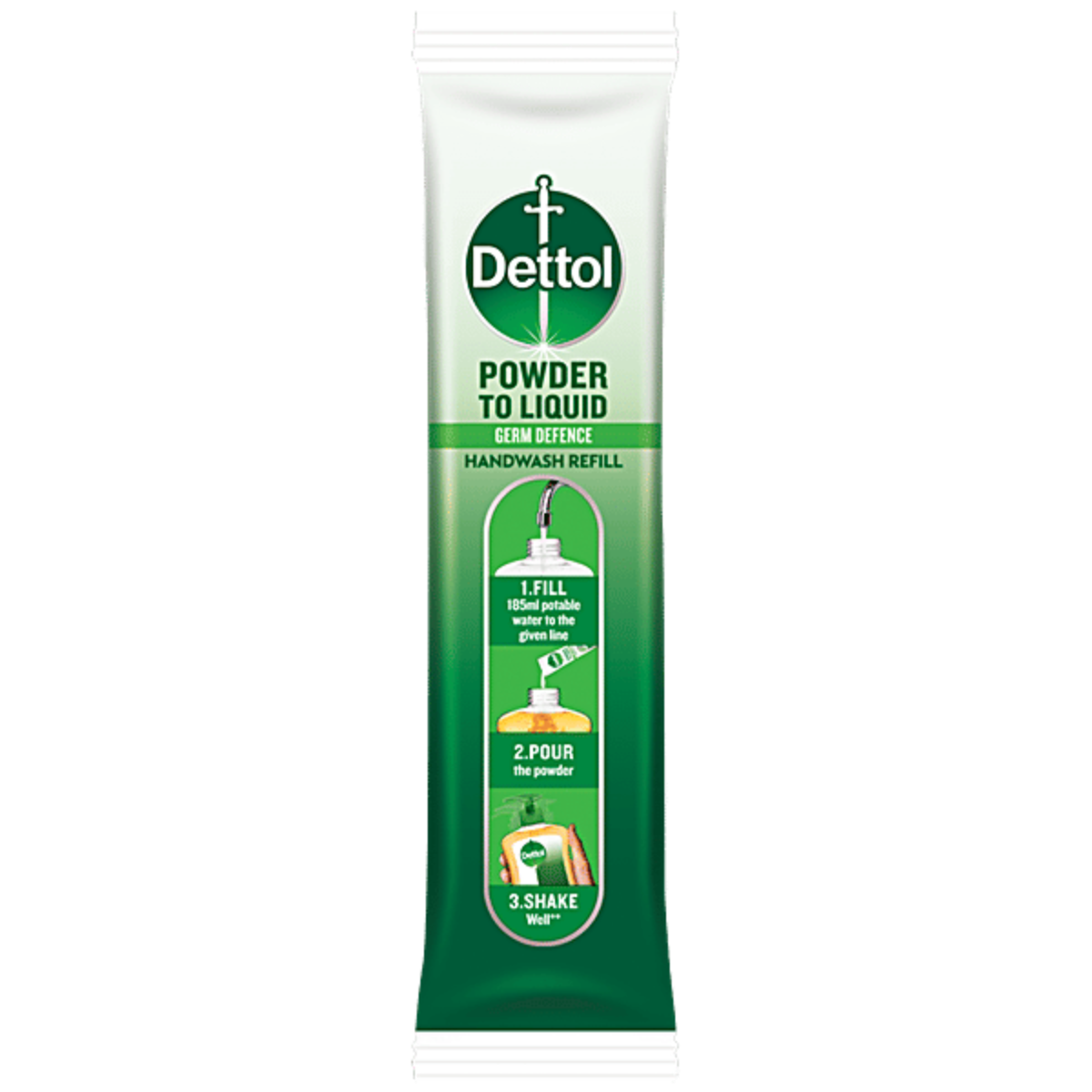 Dettol Powder To Liquid Handwash Refill, 8 g