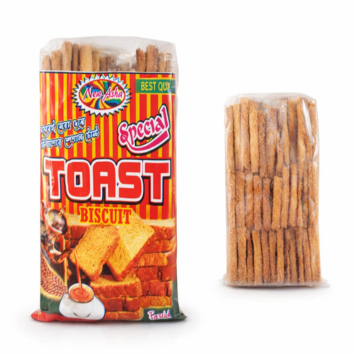 Jar of Toast Biscuits with visible branding on a white background