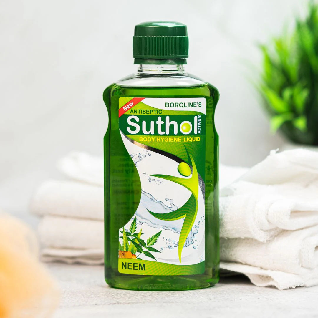 Boroline's Suthol Active Antiseptic Neem Body Hygiene Liquid, 100 ml