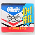 Gillette Wilkinson Sword saloon pack with 10+1 free offer on a white background