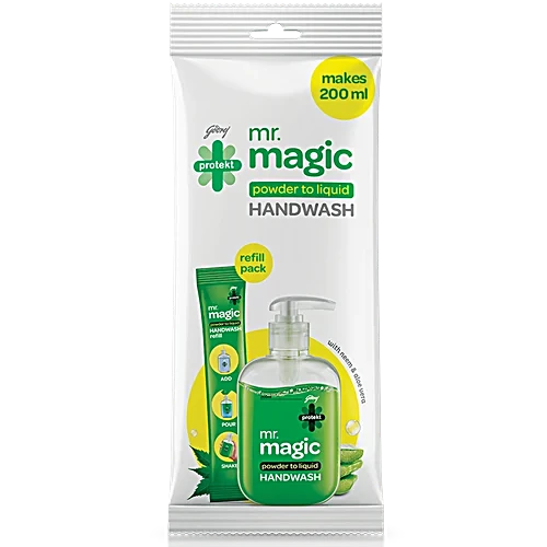 Godrej Protekt Mr. Magic - Powder To Liquid Germ Protection Handwash, 200 ml