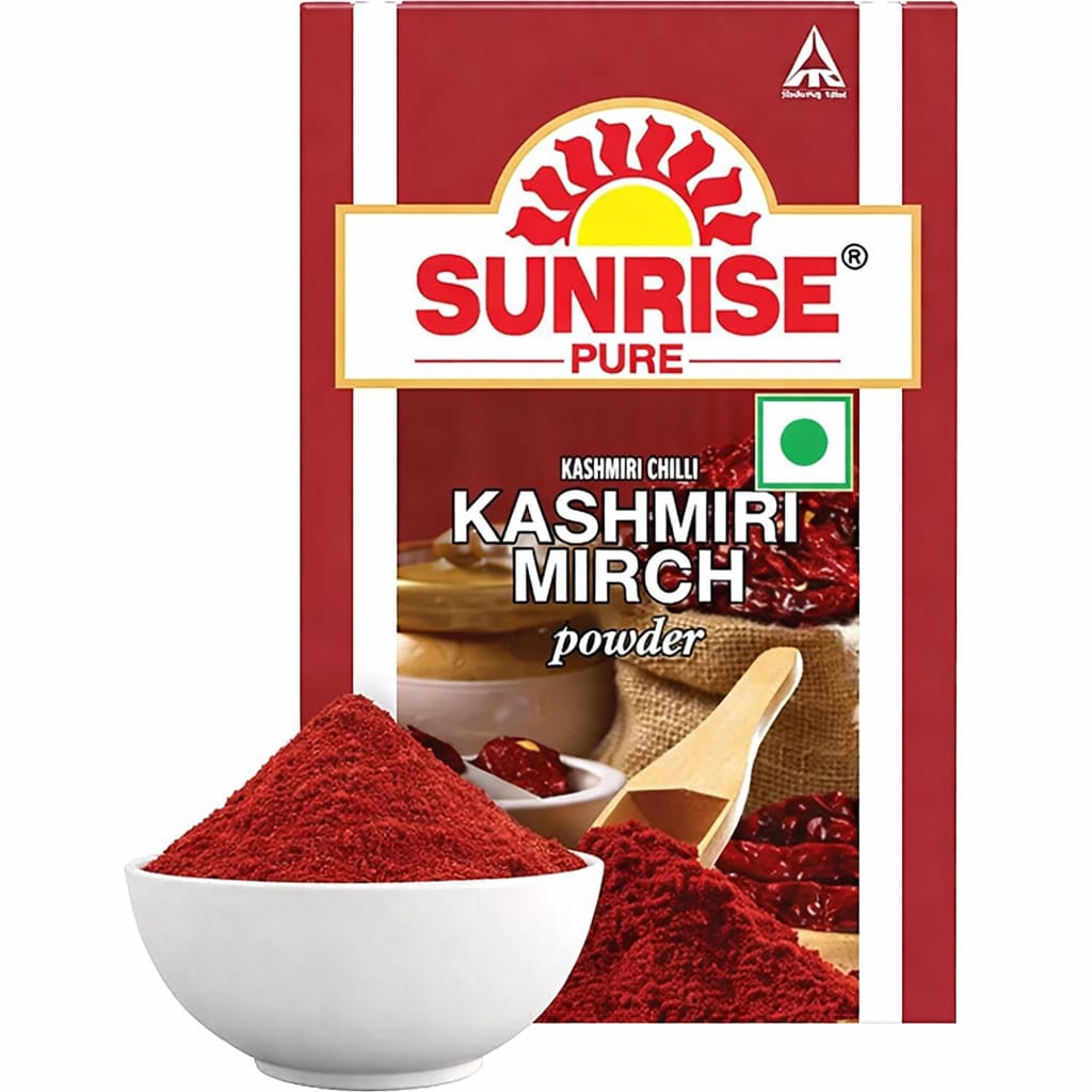 Sunrise Pure Kashmiri Red Chilli Powder, Kashmiri Mirch Powder, 7 g
