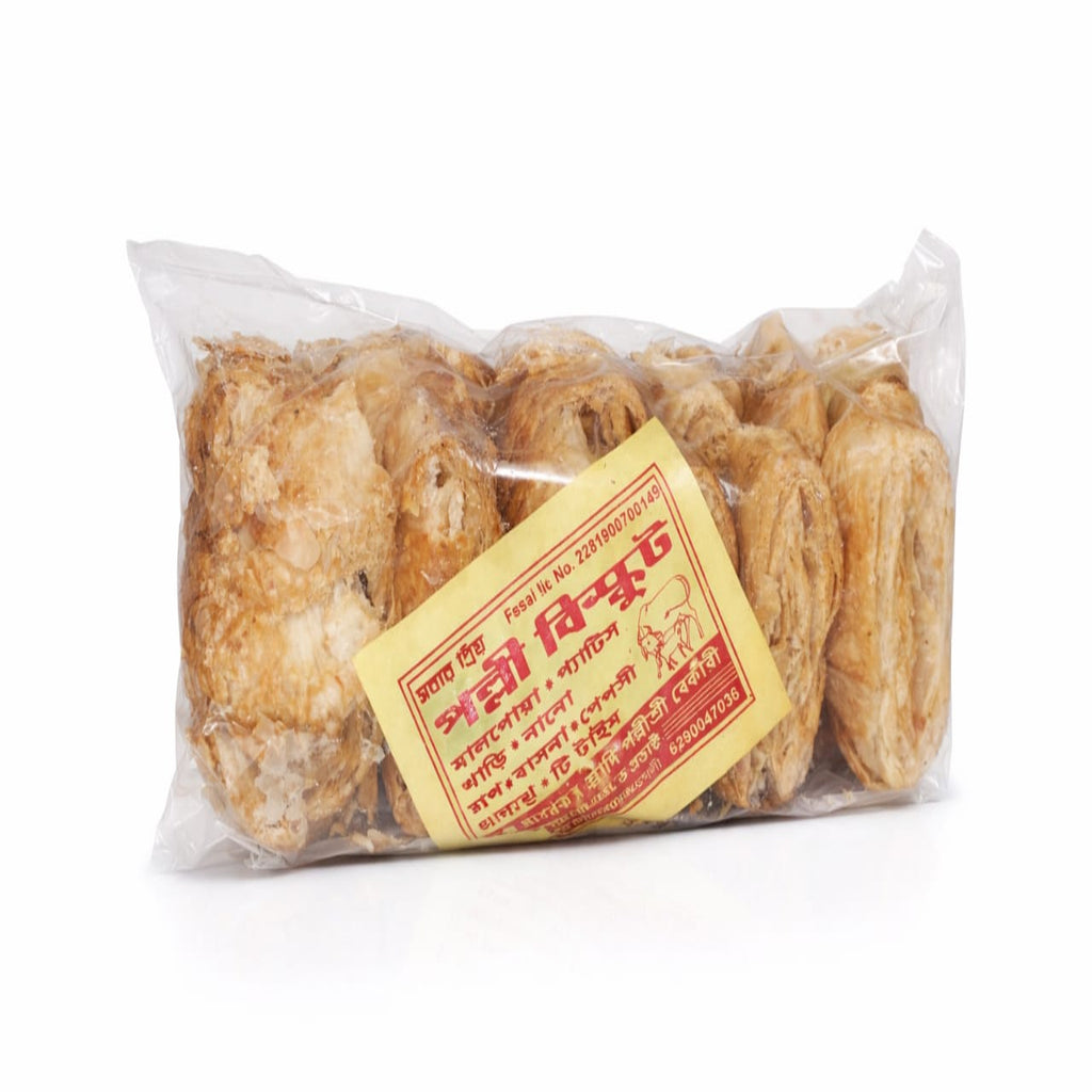 Packaged snacks with a yellow label on a white background