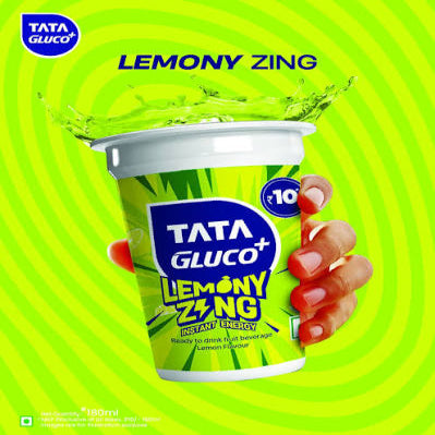 Tata Gluco+ Lemon Cup, 180 ml