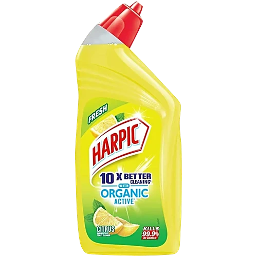 Harpic Organic Active Disinfectant Toilet Cleaner Liquid, Citrus, 250 ml