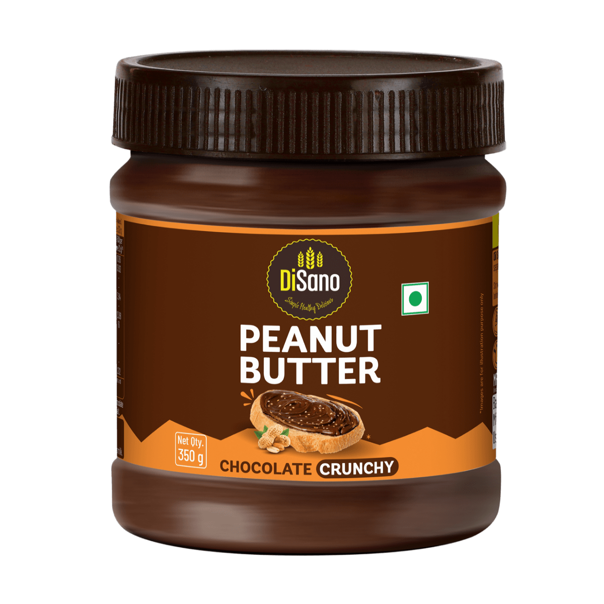 Disano Chocolate Crunchy Peanut Butter, 350 g