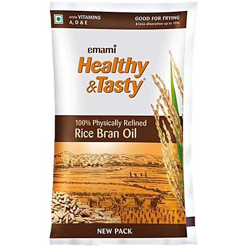 Emami Healthy & Tasty Physically Refined Rice Bran Oil, 730 g