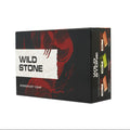 Box of Wild Stone deodorant soap with 100g x 6 packaging on a white background